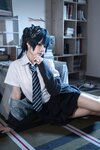[Cosplay] 清水凪 蔚蓝档案 龙华妃咲 JK [52P-526MB]