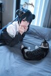 [Cosplay] 清水凪 蔚蓝档案 龙华妃咲 JK [52P-526MB]