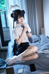 [Cosplay] 清水凪 蔚蓝档案 龙华妃咲 JK [52P-526MB]