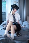 [Cosplay] 清水凪 蔚蓝档案 龙华妃咲 JK [52P-526MB]