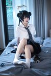 [Cosplay] 清水凪 蔚蓝档案 龙华妃咲 JK [52P-526MB]