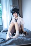 [Cosplay] 清水凪 蔚蓝档案 龙华妃咲 JK [52P-526MB]
