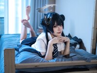[Cosplay] 清水凪 蔚蓝档案 龙华妃咲 JK [52P-526MB]