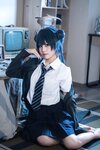 [Cosplay] 清水凪 蔚蓝档案 龙华妃咲 JK [52P-526MB]