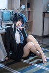 [Cosplay] 清水凪 蔚蓝档案 龙华妃咲 JK [52P-526MB]