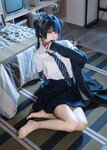 [Cosplay] 清水凪 蔚蓝档案 龙华妃咲 JK [52P-526MB]