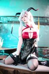 [Cosplay] 屿鱼 碧蓝航线 埃吉尔旗袍 [50P-989MB]