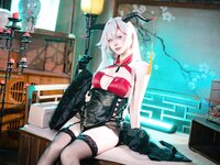 [Cosplay] 屿鱼 碧蓝航线 埃吉尔旗袍 [50P-989MB]