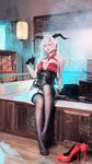 [Cosplay] 屿鱼 碧蓝航线 埃吉尔旗袍 [50P-989MB]