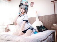 [Cosplay] 九柒喵 体操服白子 [17P-67MB]