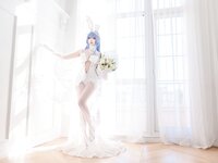 [Cosplay] 瓦斯塔亚小龙虾 碧蓝航线新泽西 花园白雪之仪 [26P-138MB]