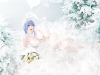 [Cosplay] 瓦斯塔亚小龙虾 碧蓝航线新泽西 花园白雪之仪 [26P-138MB]