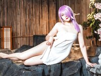 [Cosplay] Natsuko夏夏子 碧蓝航线 里雅斯特温泉夜 [62P-416MB]