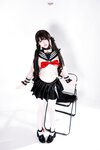 [Cosplay] 柒柒要乖哦 兽尾透明JK [112P1V-1.85GB]