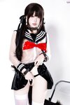 [Cosplay] 柒柒要乖哦 兽尾透明JK [112P1V-1.85GB]