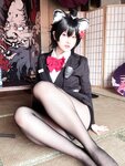 [Cosplay] 屿鱼 蔚蓝档案 春日椿 导游 [55P-155MB]