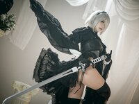 [Cosplay] 是一只熊仔吗 Nier 2B Dress Ver [6P-15MB]