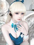 [Cosplay] 屿鱼 Toki X 飛鳥馬トキ兔女郎 蓝色兔子 [45P-522MB]