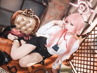 [Cosplay] 是一只熊仔吗 Blue Archive Aru Rikuhachima 碧蓝档案 陸八魔爱瑠 [20P-68.5MB]