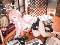 [Cosplay] 是一只熊仔吗 Blue Archive Aru Rikuhachima 碧蓝档案 陸八魔爱瑠 [20P-68.5MB]