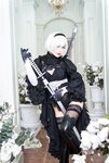 [Cosplay] Niyeye 白烨烨 - 2B Black & White 2b 黑白