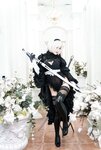 [Cosplay] Niyeye 白烨烨 - 2B Black & White 2b 黑白