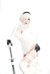 [Cosplay] Niyeye 白烨烨 - 2B Black & White 2b 黑白
