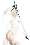 [Cosplay] Niyeye 白烨烨 - 2B Black & White 2b 黑白
