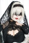 [Cosplay] Niyeye 白烨烨 - 2B Black & White 2b 黑白