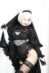 [Cosplay] Niyeye 白烨烨 - 2B Black & White 2b 黑白