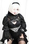 [Cosplay] Niyeye 白烨烨 - 2B Black & White 2b 黑白