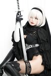 [Cosplay] Niyeye 白烨烨 - 2B Black & White 2b 黑白