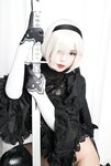[Cosplay] Niyeye 白烨烨 - 2B Black & White 2b 黑白