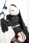 [Cosplay] Niyeye 白烨烨 - 2B Black & White 2b 黑白
