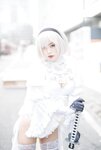 [Cosplay] Niyeye 白烨烨 - 2B Black & White 2b 黑白