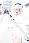 [Cosplay] Niyeye 白烨烨 - 2B Black & White 2b 黑白