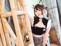 [Cosplay] Natsuko夏夏子 熊猫女仆 [64P1V-852MB]