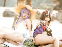 [Cosplay] 是一只熊仔吗 公主连结 静流&惠理子(&伊喵君_Nya) [38P-147MB]