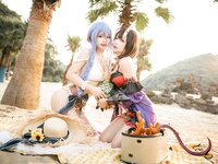 [Cosplay] 是一只熊仔吗 公主连结 静流&惠理子(&伊喵君_Nya) [38P-147MB]