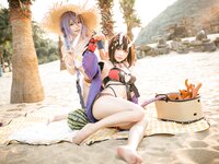 [Cosplay] 是一只熊仔吗 公主连结 静流&惠理子(&伊喵君_Nya) [38P-147MB]