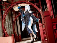 [Cosplay] 虎森森 原神 申鹤·冷花幽露 [35P-291MB]