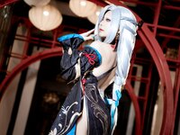 [Cosplay] 虎森森 原神 申鹤·冷花幽露 [35P-291MB]