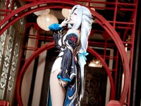 [Cosplay] 虎森森 原神 申鹤·冷花幽露 [35P-291MB]