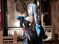 [Cosplay] 虎森森 原神 申鹤·冷花幽露 [35P-291MB]