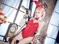 [Cosplay] 是一只熊仔吗 Blue Archive Neru Mikamo Bunny 碧蓝档案 美甘宁瑠 [35P-128MB]