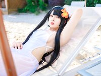 [Cosplay] Natsuko夏夏子 碧蓝航线 比叡 泳装 [55P-667MB]