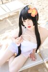 [Cosplay] Natsuko夏夏子 碧蓝航线 比叡 泳装 [55P-667MB]