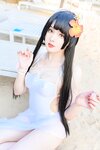 [Cosplay] Natsuko夏夏子 碧蓝航线 比叡 泳装 [55P-667MB]