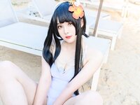 [Cosplay] Natsuko夏夏子 碧蓝航线 比叡 泳装 [55P-667MB]