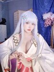 [Cosplay] 是一只熊仔吗 白雪姬 (美少女万华镜异闻：雪女) [41P-185MB]